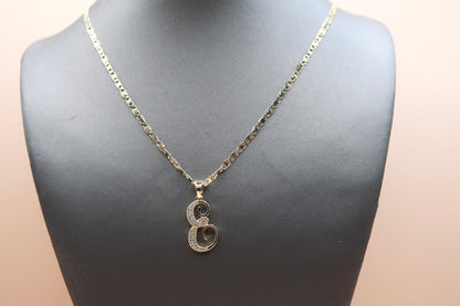 Cursive E Necklace