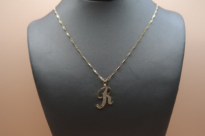 Cursive R Necklace