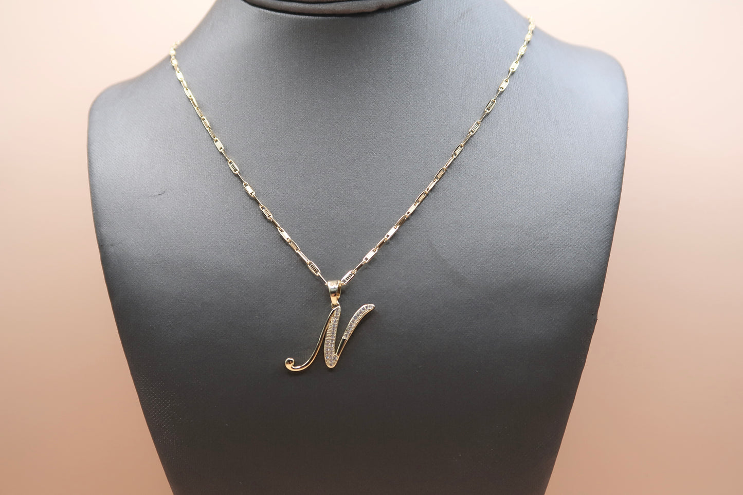 Cursive N Necklace