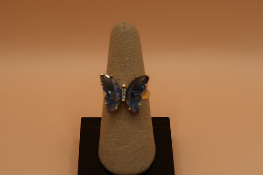 Blue Butterfly ring