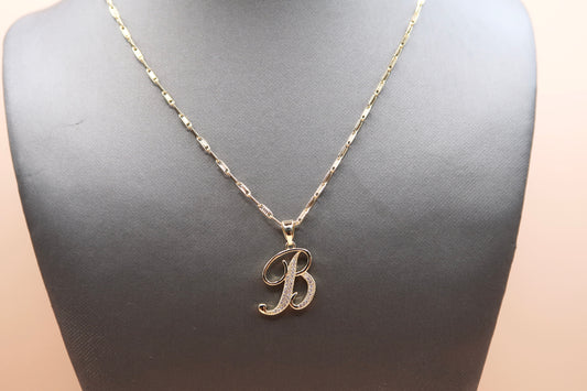 Cursive B Necklace