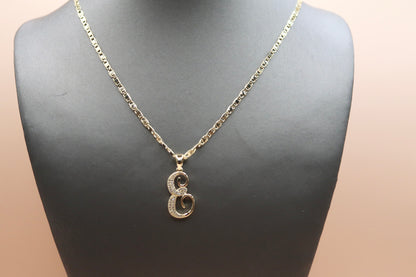 Cursive E Necklace