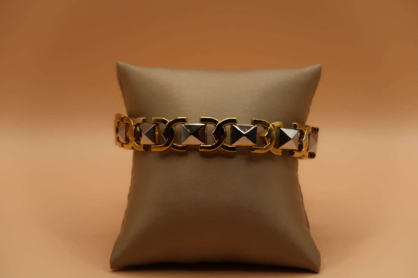 Men’s gold silver bracelet