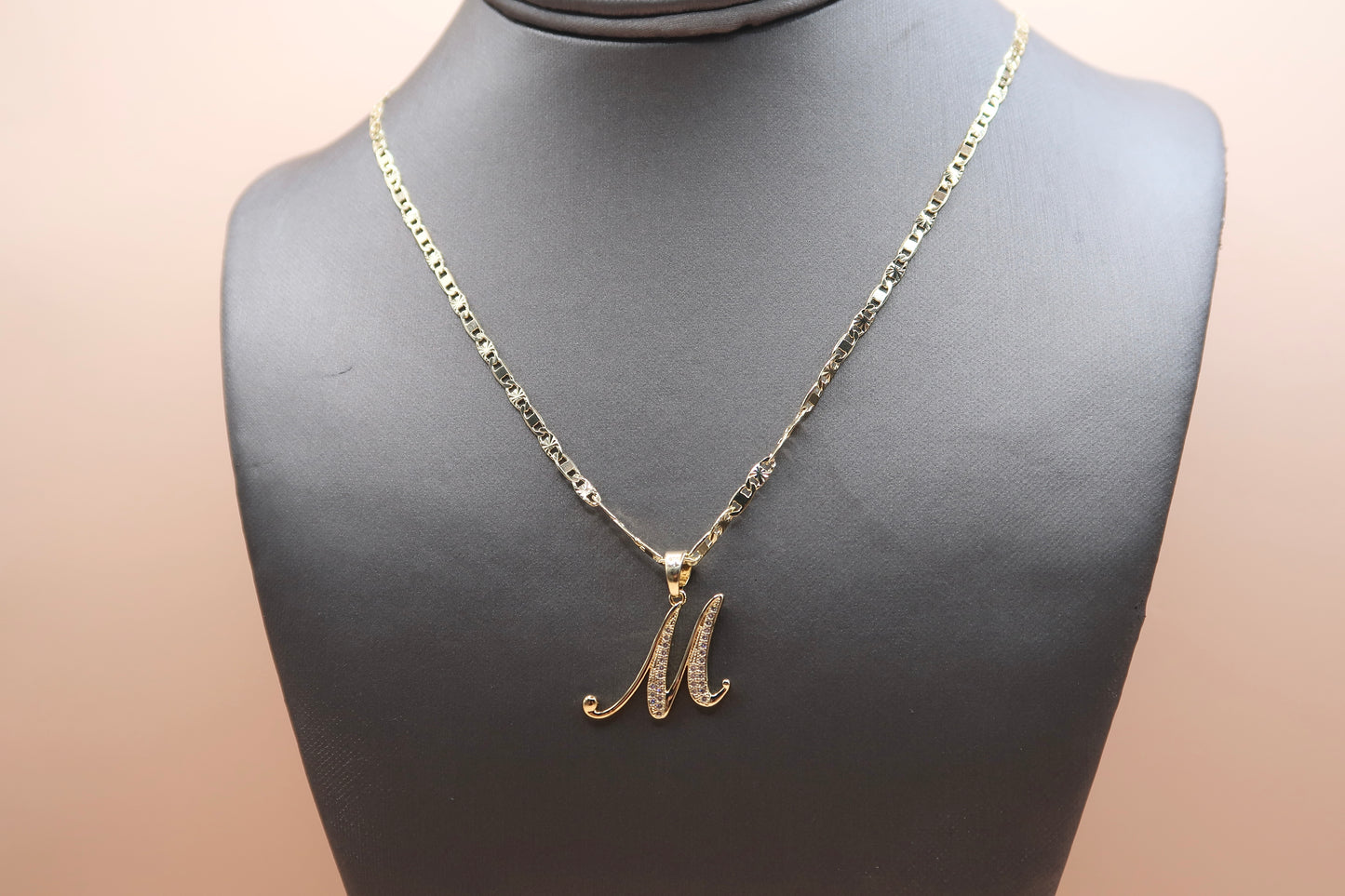 Cursive M Necklace