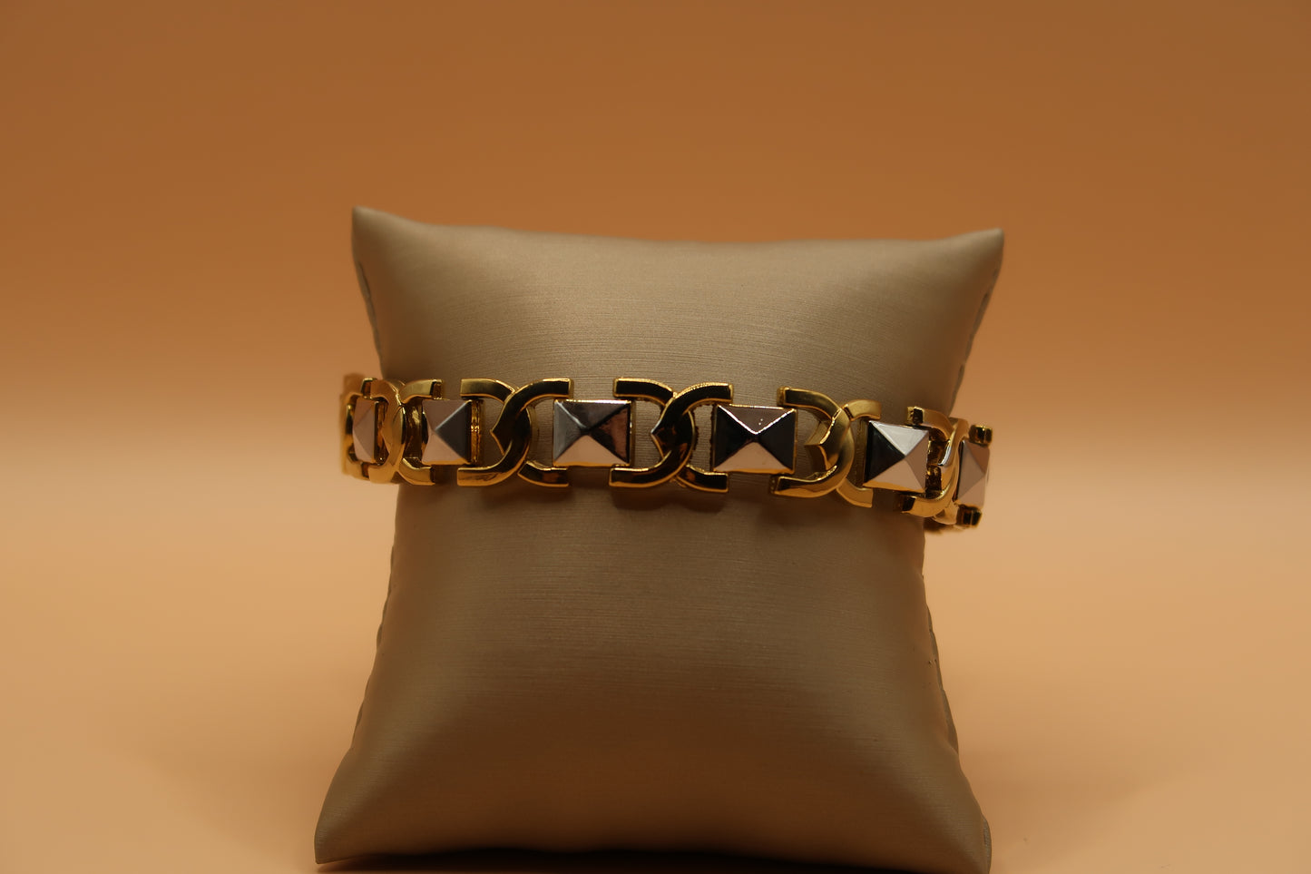 Men’s gold silver bracelet