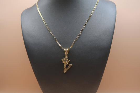 V Crown Necklace