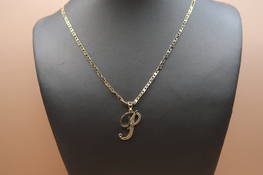 Cursive P Necklace