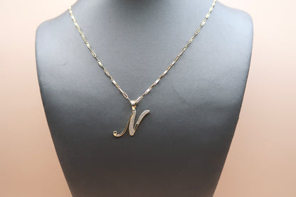 Cursive N Necklace