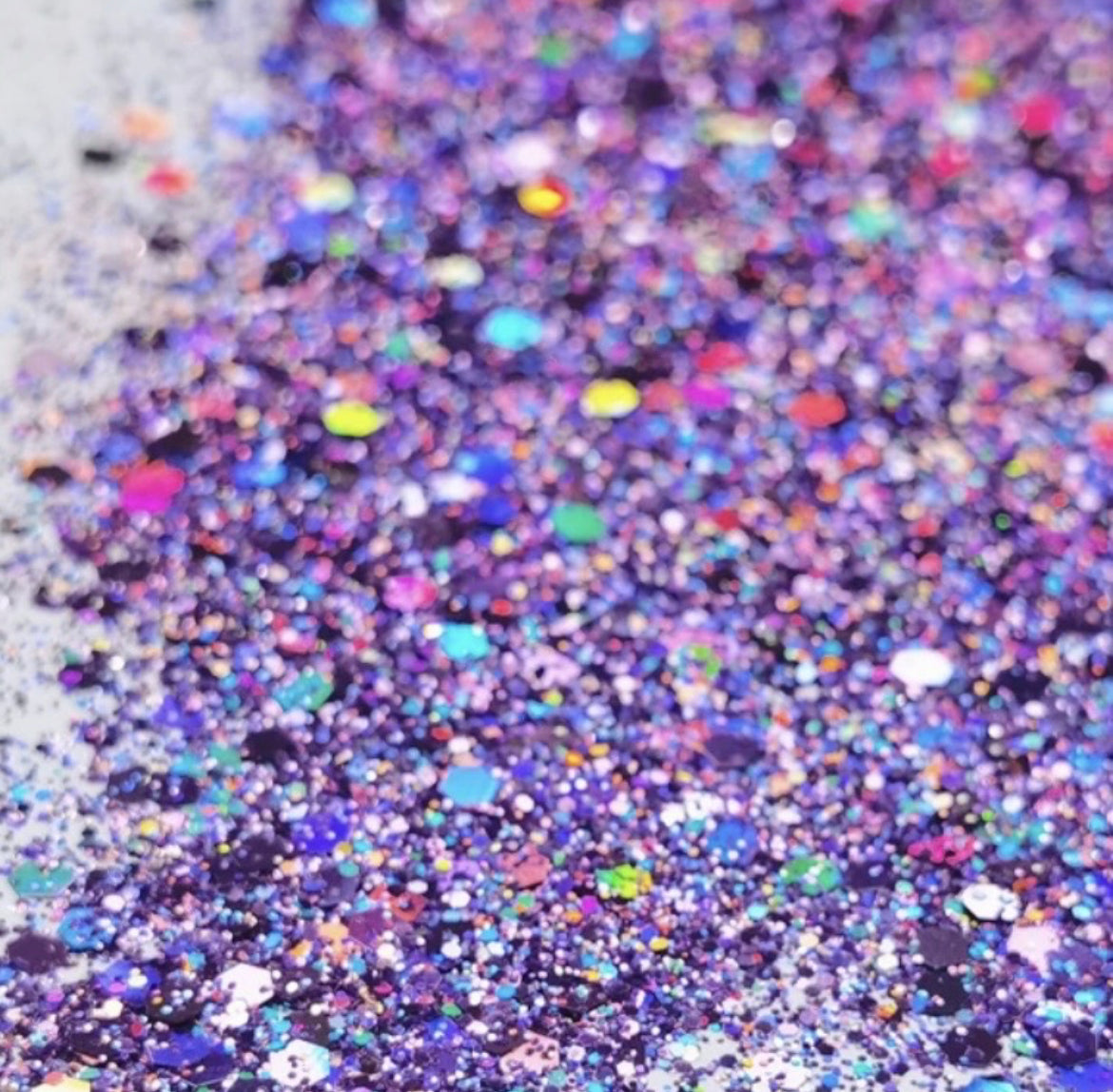 Pink Purple Holographic Loose Glitter 1