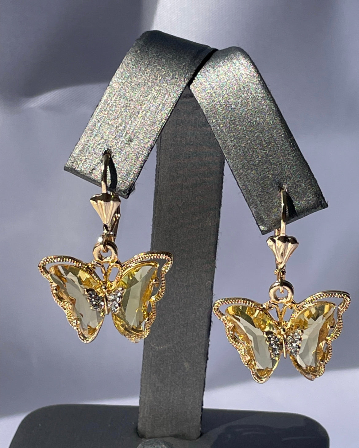 Yellow Butterfly earrings