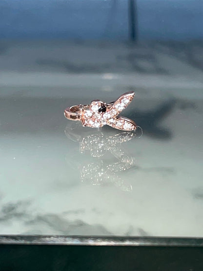 Rose Gold PlayBoy Bunny Nose Cuff Ring