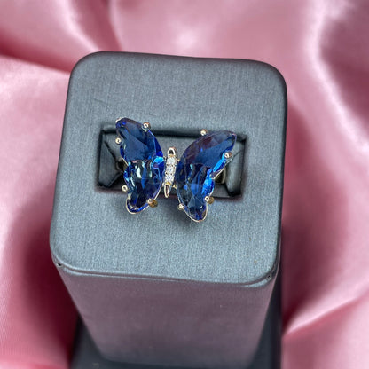 Blue Butterfly ring