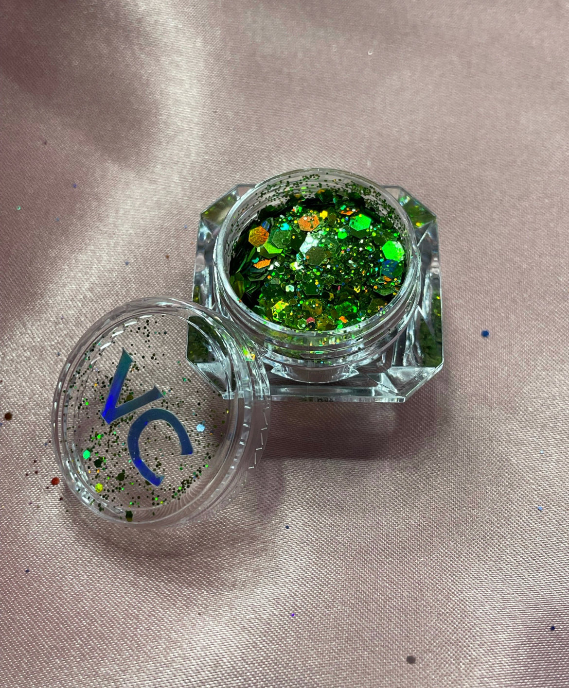 Lime Green Holographic Loose Glitter 14